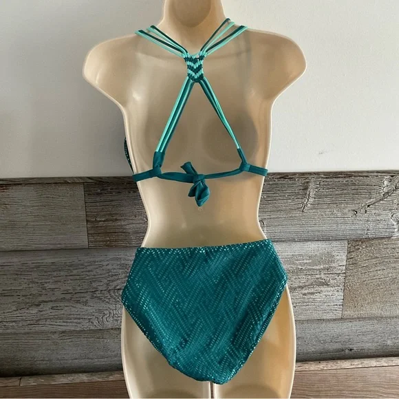 True Craft Teal Bikini Set - Picture 4 of 7